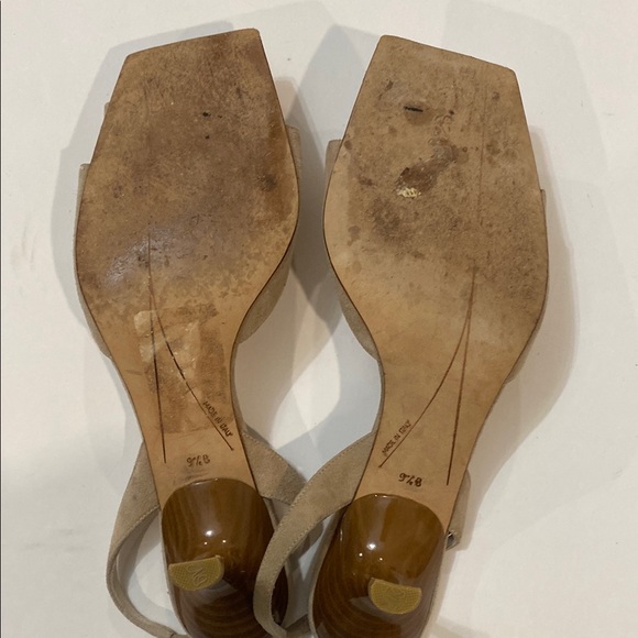 Kate Spade Tan Suede Bow Heels Size 9.5B - Picture 12 of 16